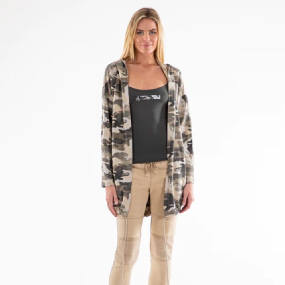 MALIBU ROAD BEIGE ARMY SWEAT JACKET